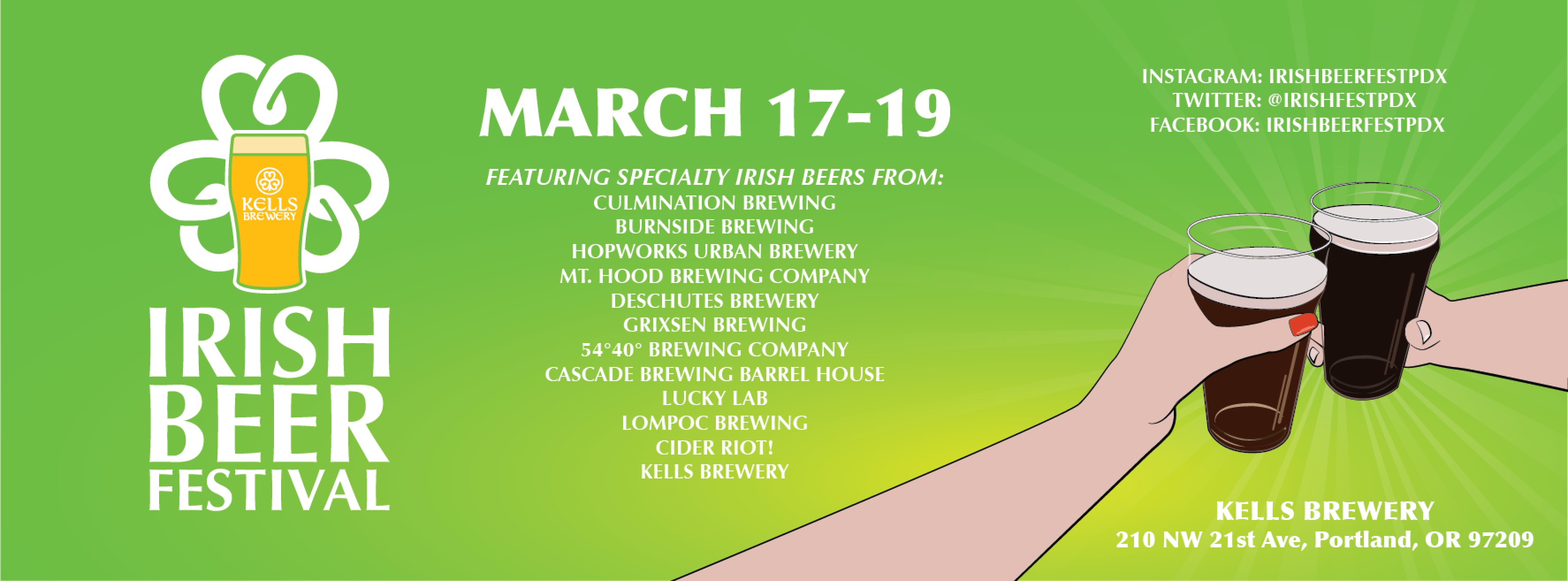 Irish Beer Festival PDX (Saturday evening session) Tickets Kells